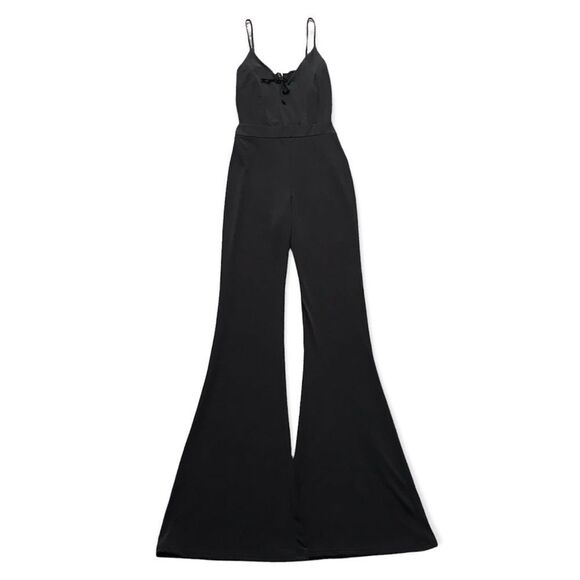 Charlotte Russe Pants - 🔃Black Flared Bodysuit Jumpsuit